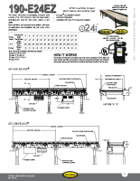 24 VDC Live Roller Conveyor Zero Pressure  Accumulating Type